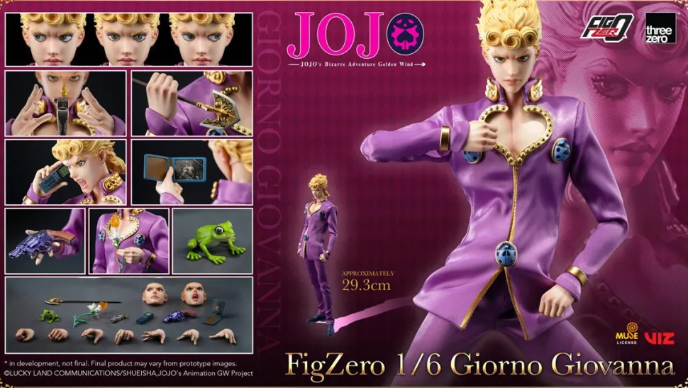 JoJo's Bizarre Adventure: Golden Wind - Giorno Giovanna FigZero 1/6th Scale Action Figure