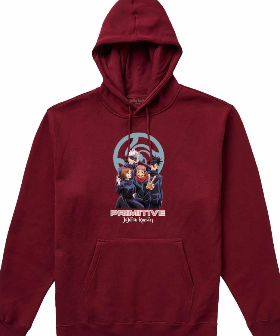 Jujutsu Kaisen - Jujutsu Kaisen x Primitive Jujutsu United Burgundy Sweatshirt Hoodie