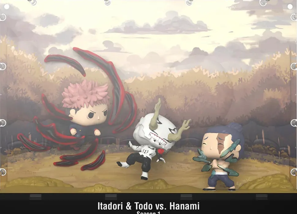 Jujutsu Kaisen - Yuji Itadori, Aoi Todo & Hanami Deluxe Pop! Moment Vinyl Figure