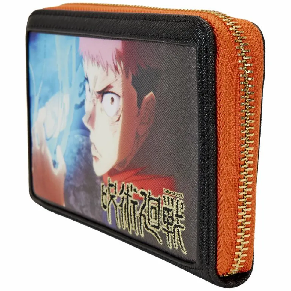 Jujutsu Kaisen - Yuji Itadori Cosplay 4" Faux Leather Zip-Around Wallet