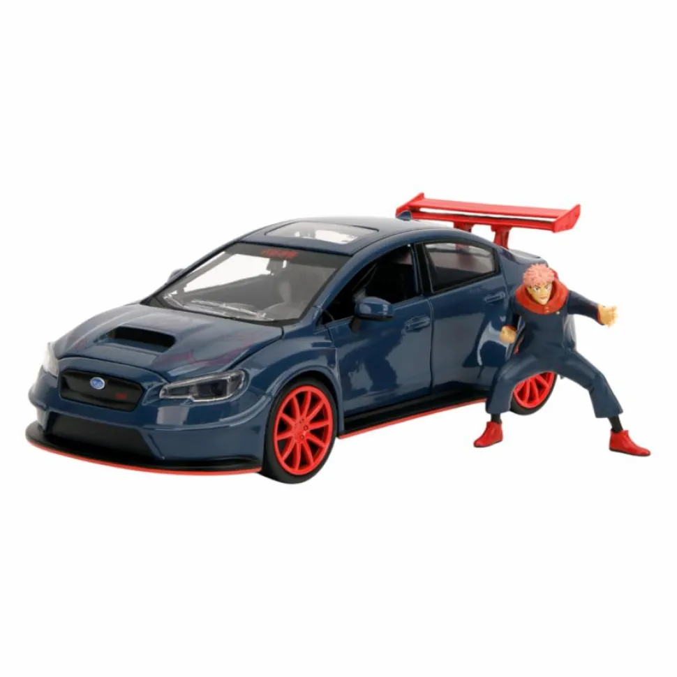 Jujutsu Kaisen - Yuji Itadori & 2016 Subaru WRX STI Widebody Anime Hollywood Rides 1/24th Scale Die-Cast Vehicle Replica