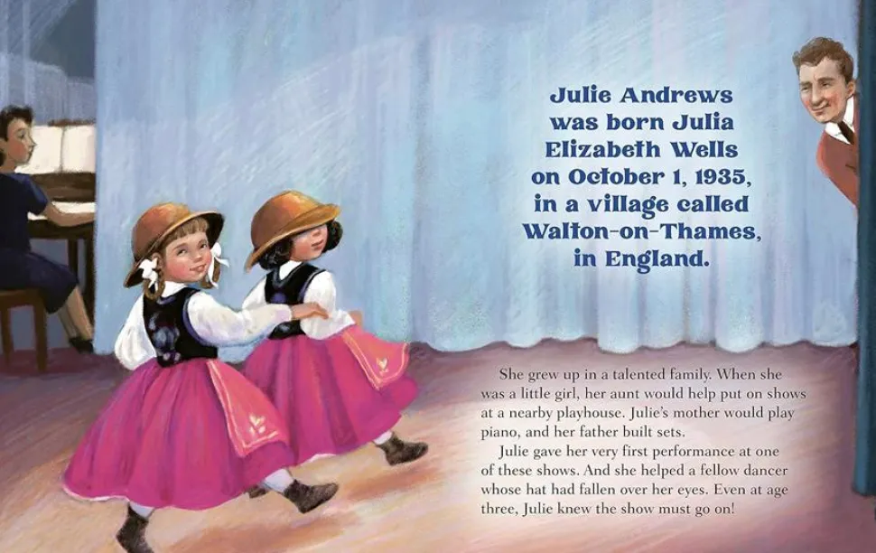 Julie Andrews - A Little Golden Book Biography Hardcover Book