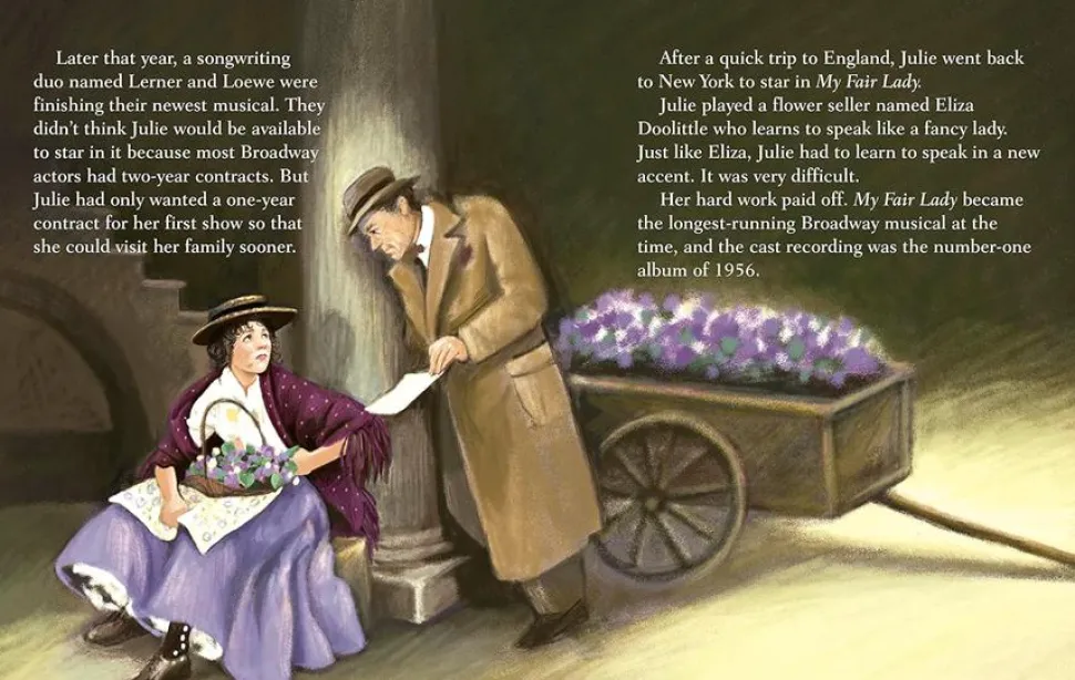 Julie Andrews - A Little Golden Book Biography Hardcover Book