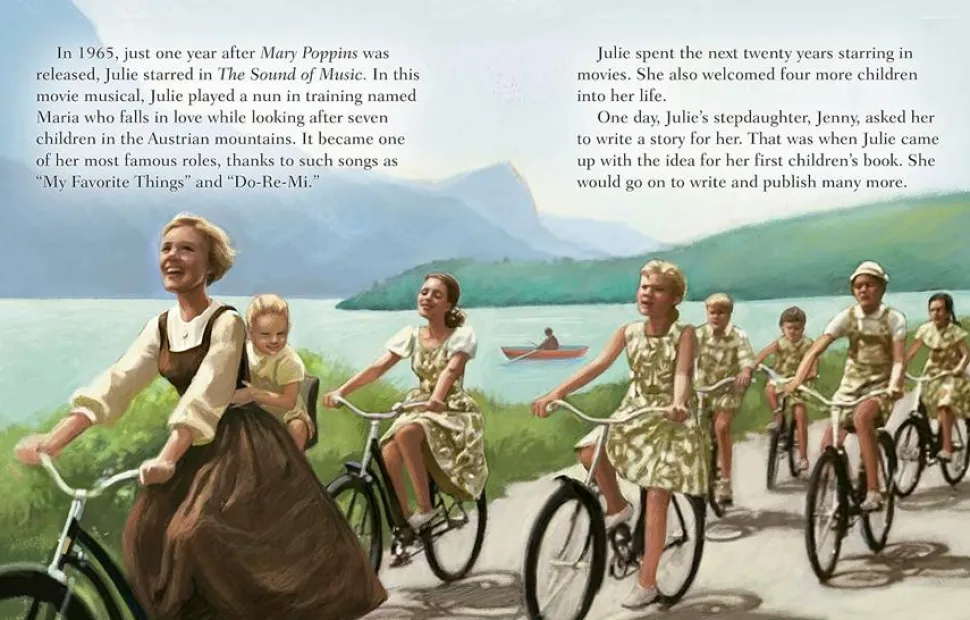Julie Andrews - A Little Golden Book Biography Hardcover Book