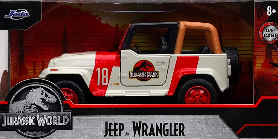 Jurassic Park - 1992 Jeep Wrangler Hollywood Rides 1/32 Scale Die-Cast Vehicle Replica