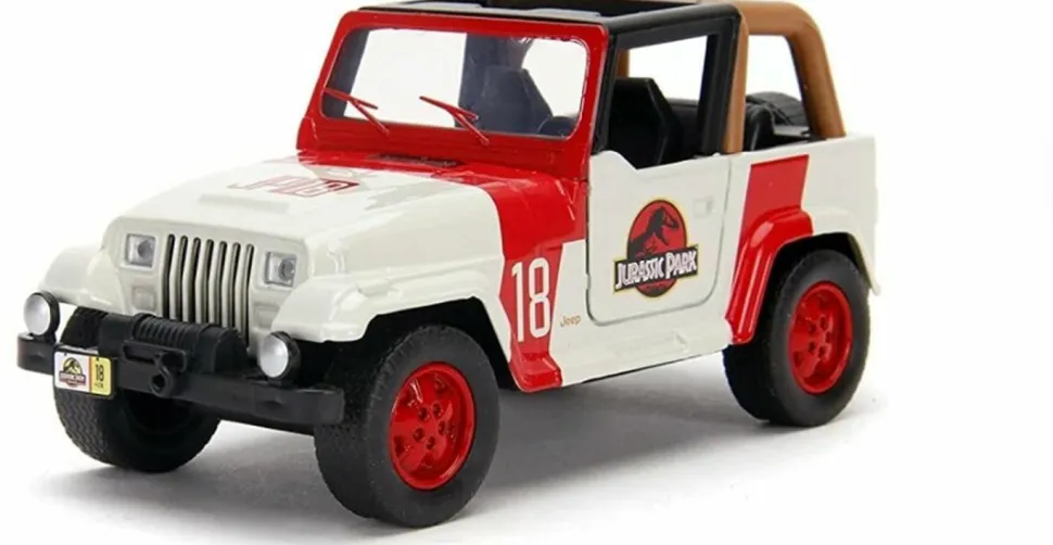 Jurassic Park - 1992 Jeep Wrangler Hollywood Rides 1/32 Scale Die-Cast Vehicle Replica