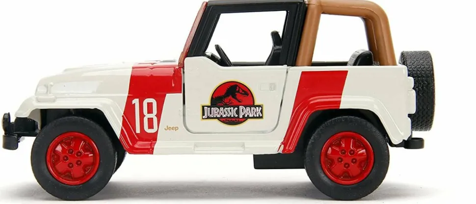 Jurassic Park - 1992 Jeep Wrangler Hollywood Rides 1/32 Scale Die-Cast Vehicle Replica