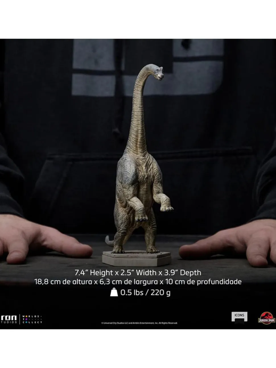 Jurassic Park - Brachiosaurus Icons 3.5” Statue