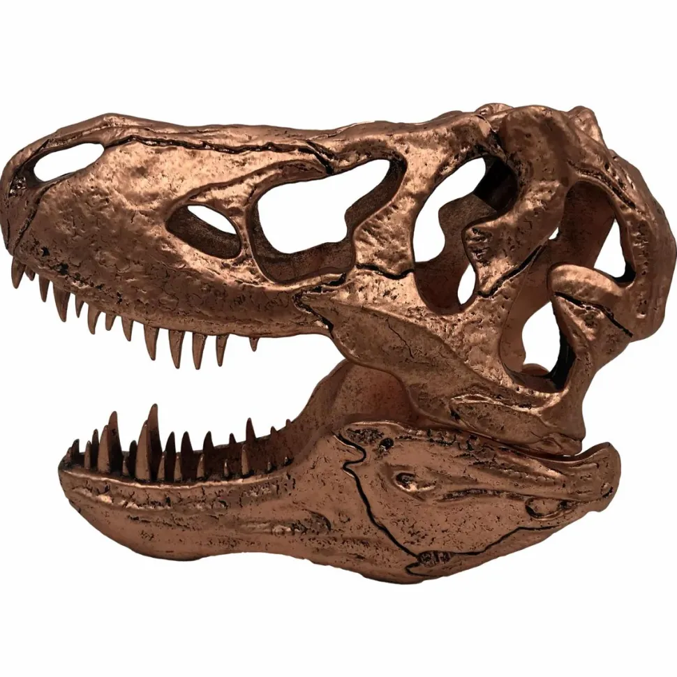 Jurassic Park - Bronze T-Rex Skull 6" Scaled Prop Replica
