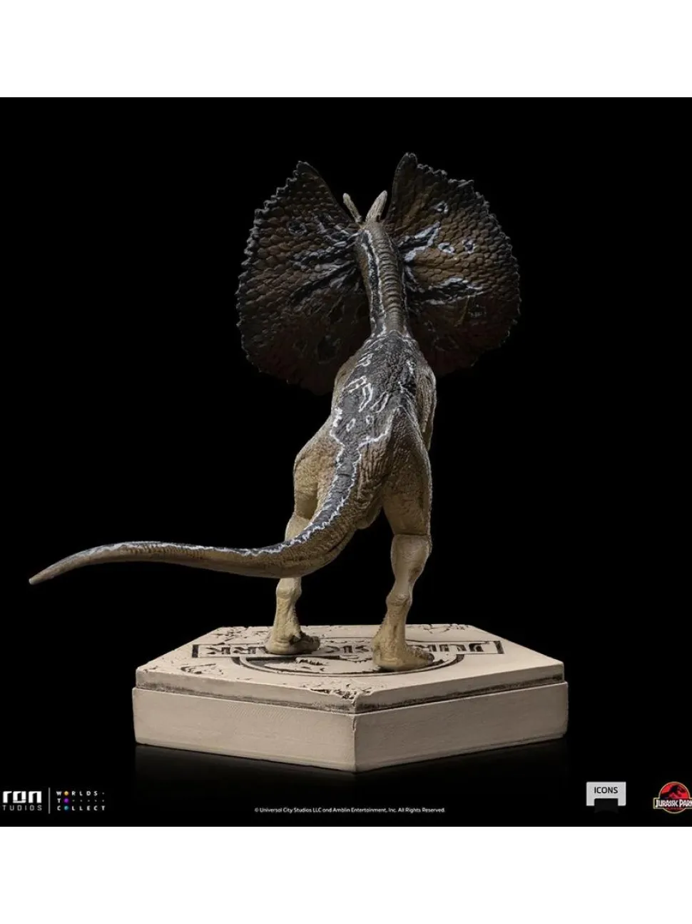 Jurassic Park - Dilophosaurus Icons 3.5” Statue
