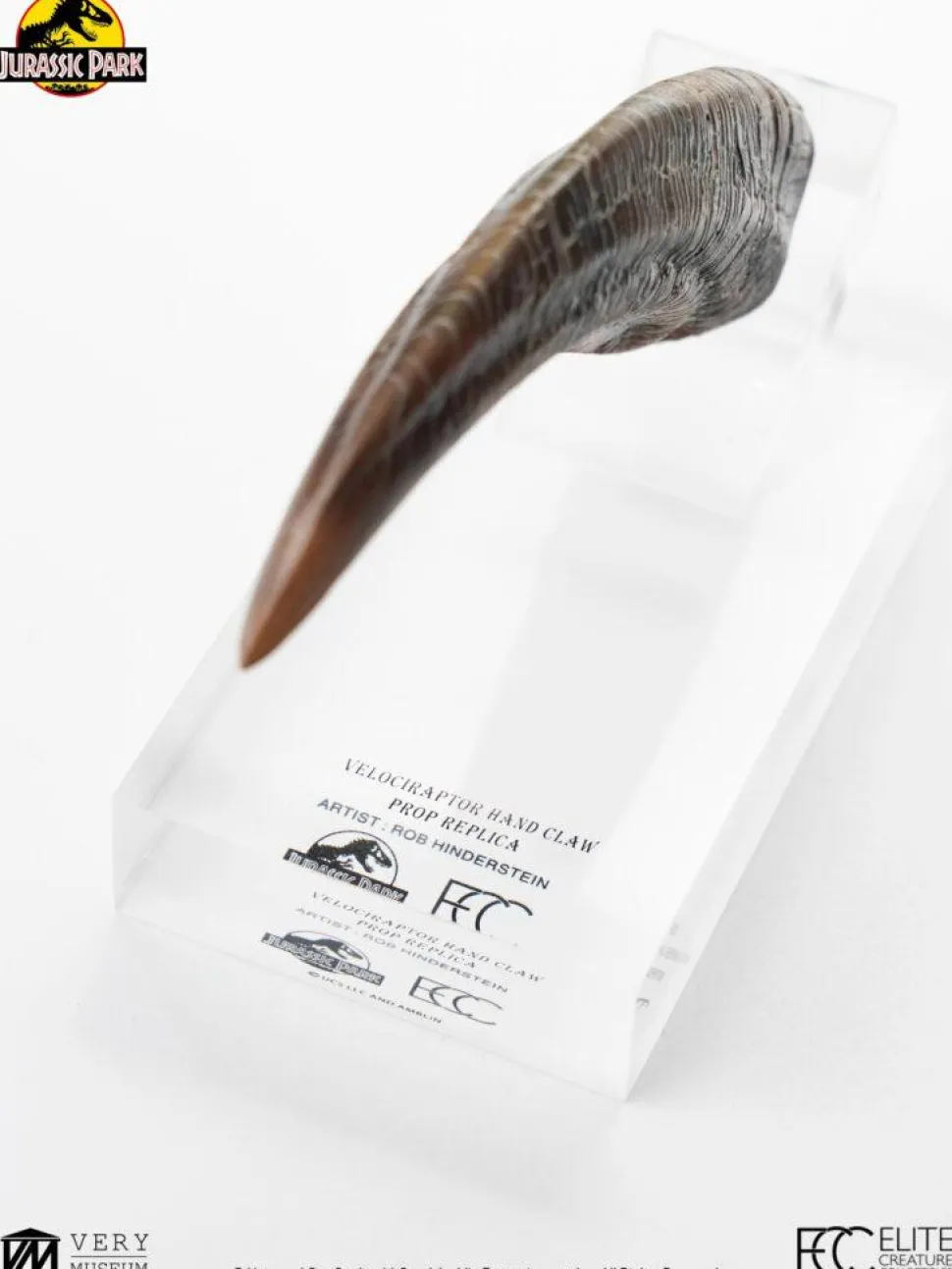 Jurassic Park - Screen Used Velociraptor Hand Claw Reproduction 1:1 Scale Life-Size Prop Replica