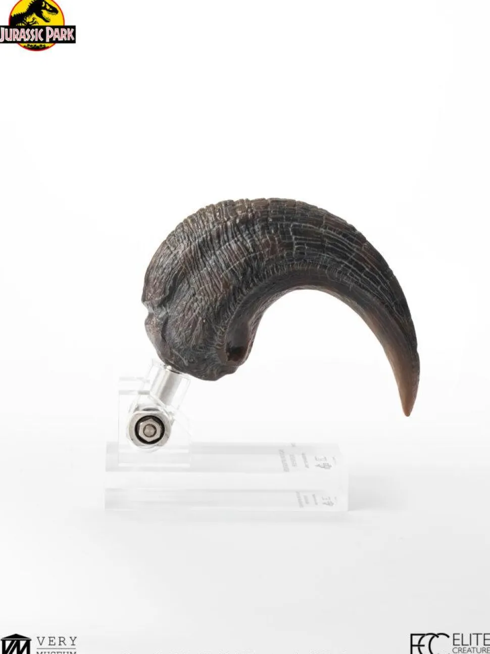 Jurassic Park - Screen Used Velociraptor Foot Claw Reproduction 1:1 Scale Life-Size Prop Replica