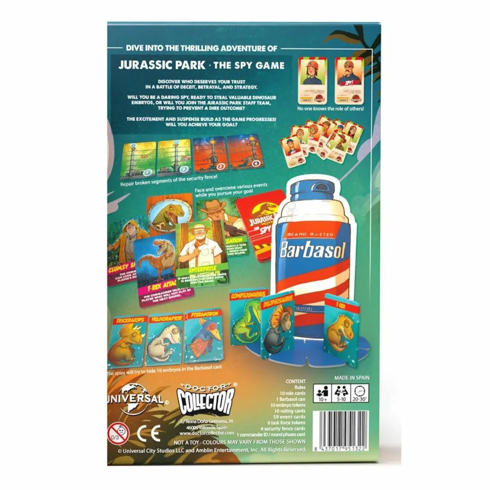 Jurassic Park - The Spy Game Card Game
