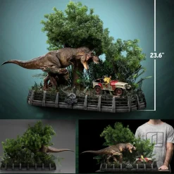 Jurassic Park - T-Rex Chase Demi Art Scale 1/20th Scale Diorama Statue