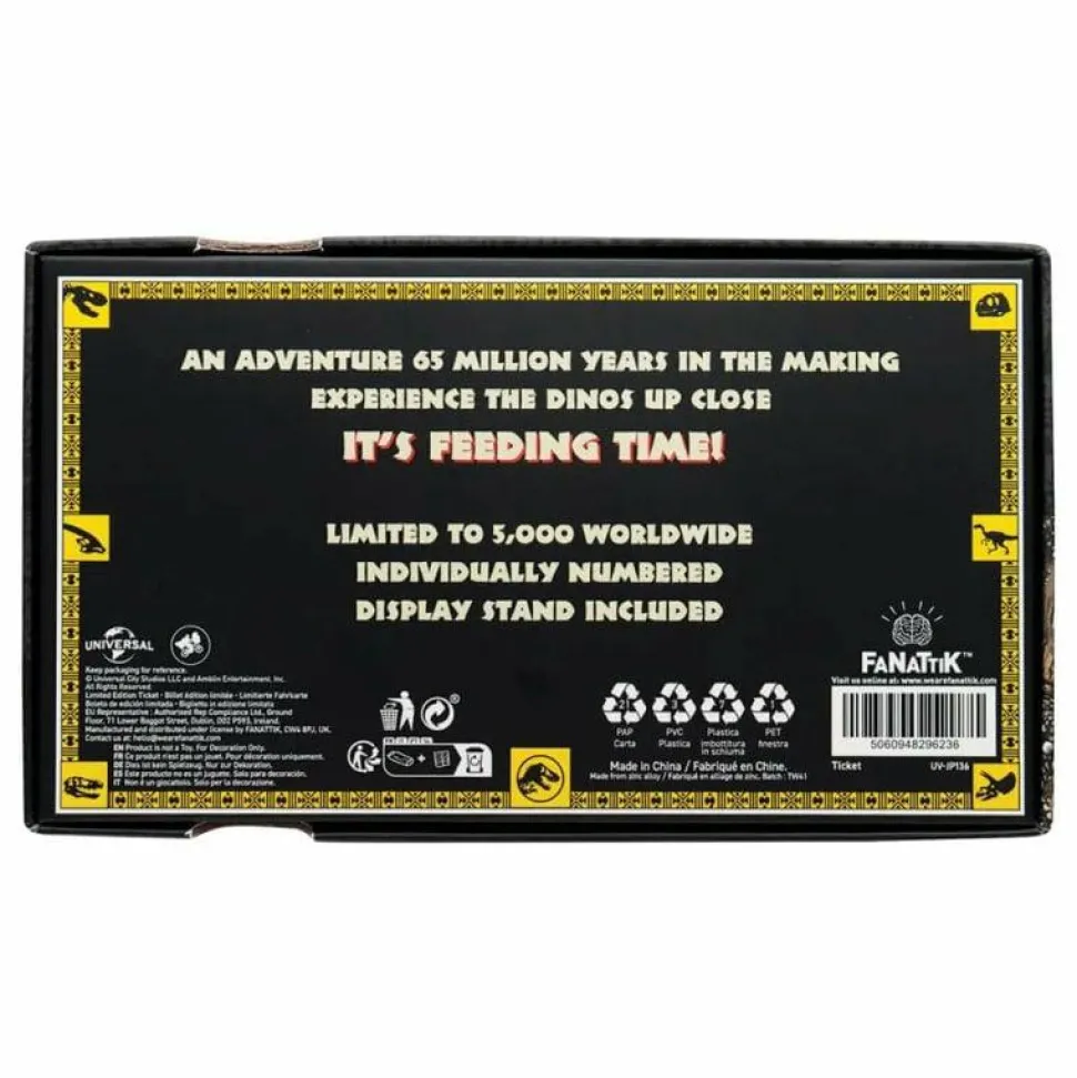 Jurassic Park - T-Rex Feeding Show Limited Edition Metal Ticket Replica