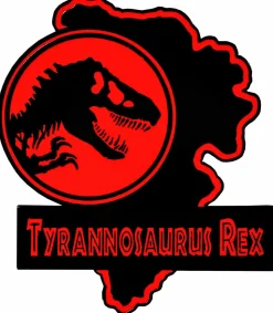Jurassic Park - Tyrannosaurs Rex Map Enamel Pin