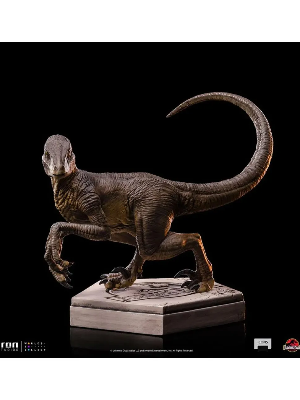Jurassic Park - Velociraptor C Icons 3.5” Statue