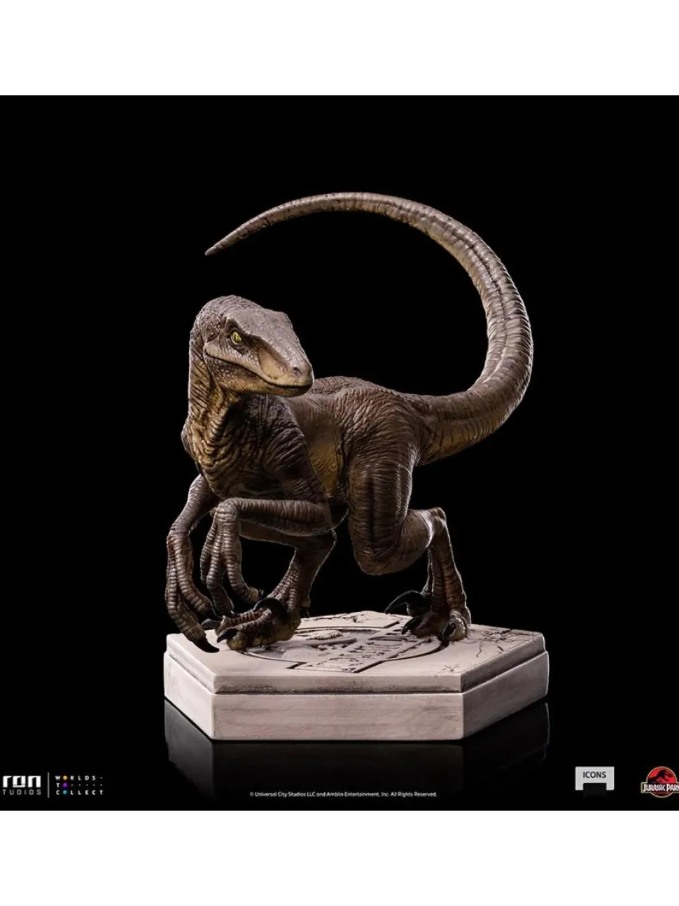 Jurassic Park - Velociraptor C Icons 3.5” Statue