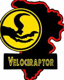 Jurassic Park - Velociraptor Map Enamel Pin