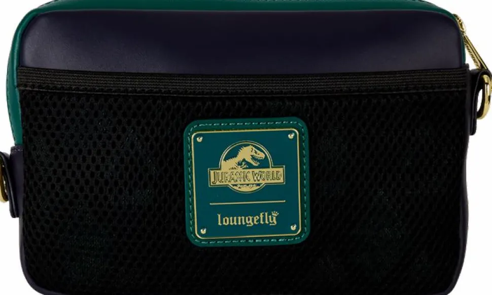 Jurassic World - Dinosaur Silhouette 4" Faux Leather Sling Crossbody Bag with Coin Purse