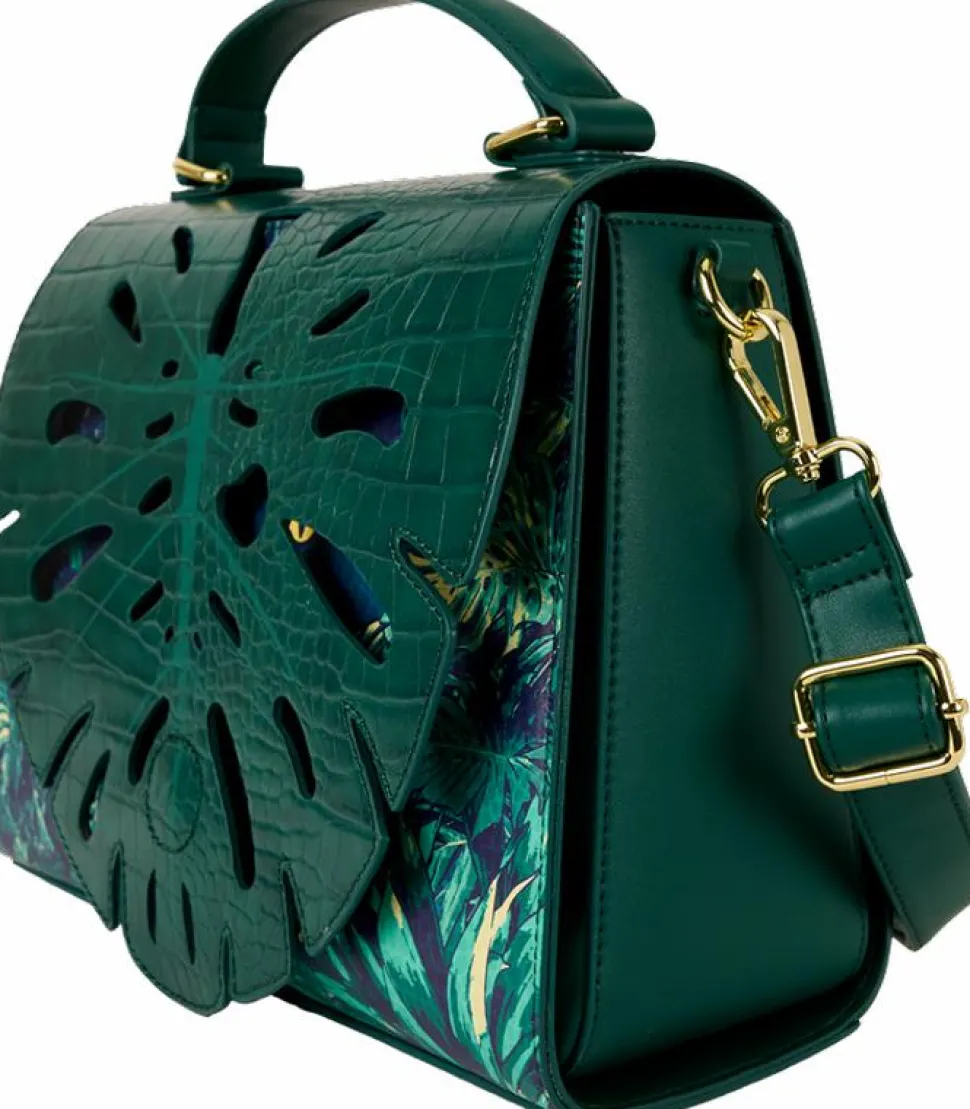 Jurassic World - Jungle Velociraptor Glow in the Dark 8" Faux Leather Crossbody Bag