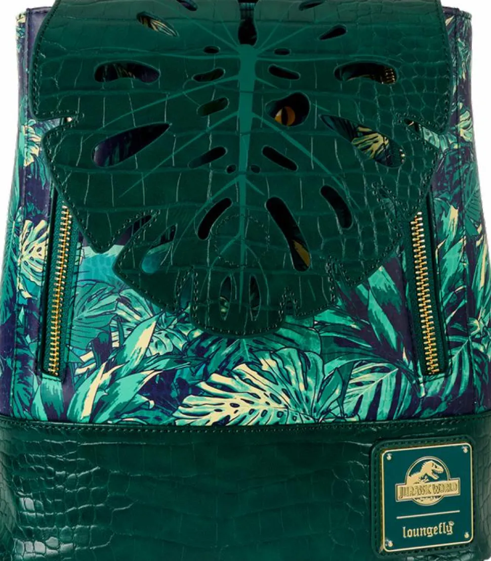 Jurassic World - Jungle Velociraptor Drawstring Glow in the Dark 10" Faux Leather Mini Backpack