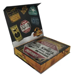 Jurassic World - Metal Warning Signs Scaled Replica Box Set