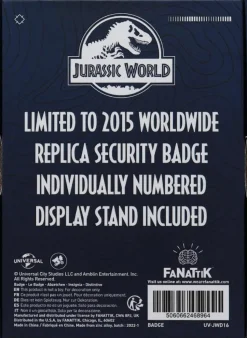 Jurassic World - Security Officer Badge Limited Edition Metal Replica