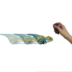 Jurassic World Dominion - Orange Atrociraptor Uncaged Click Tracker 6” Electronic Toy
