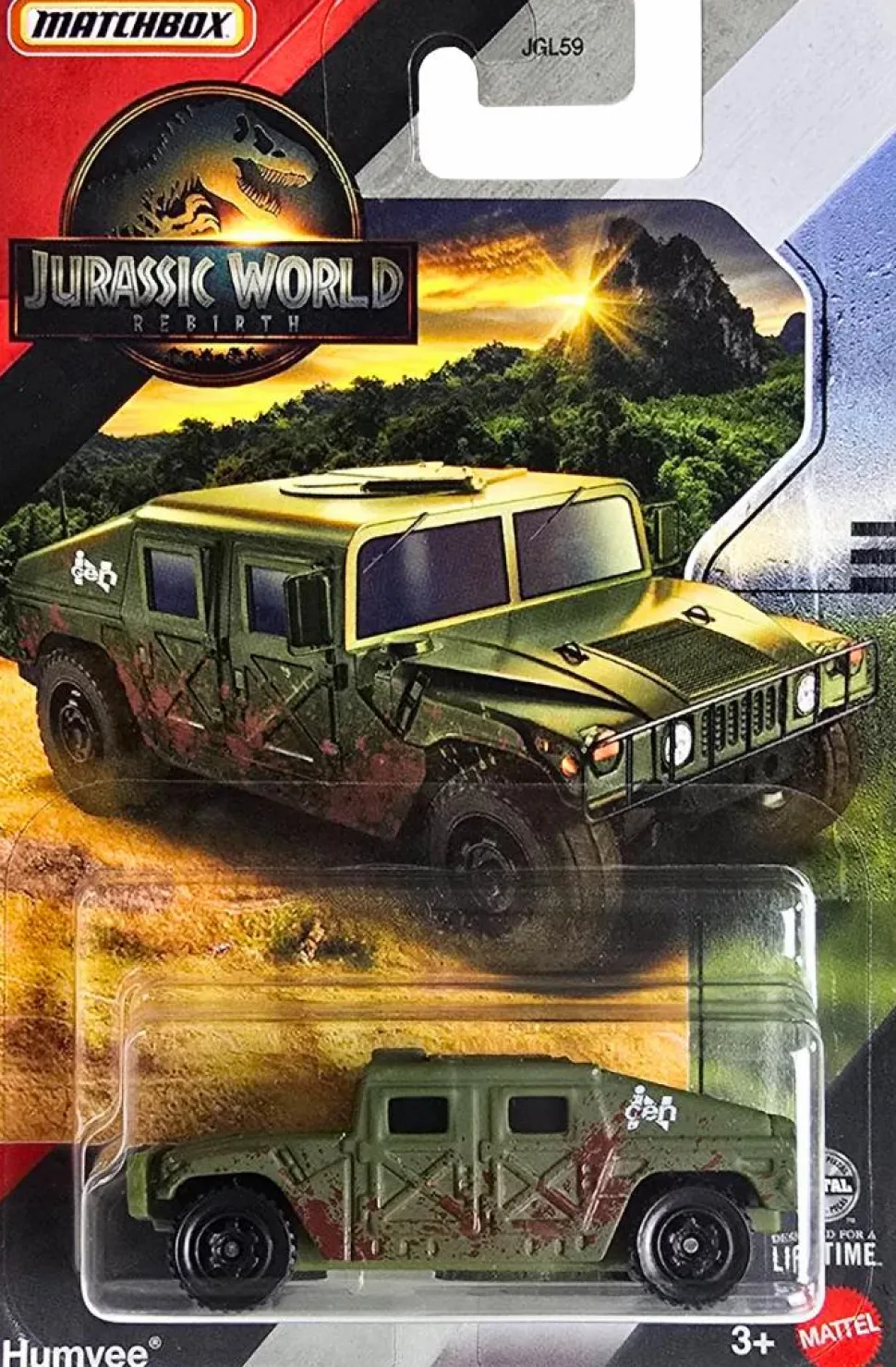 Jurassic World: Rebirth (2025) - Humvee Matchbox 1/64th Scale Die-Cast Vehicle Replica