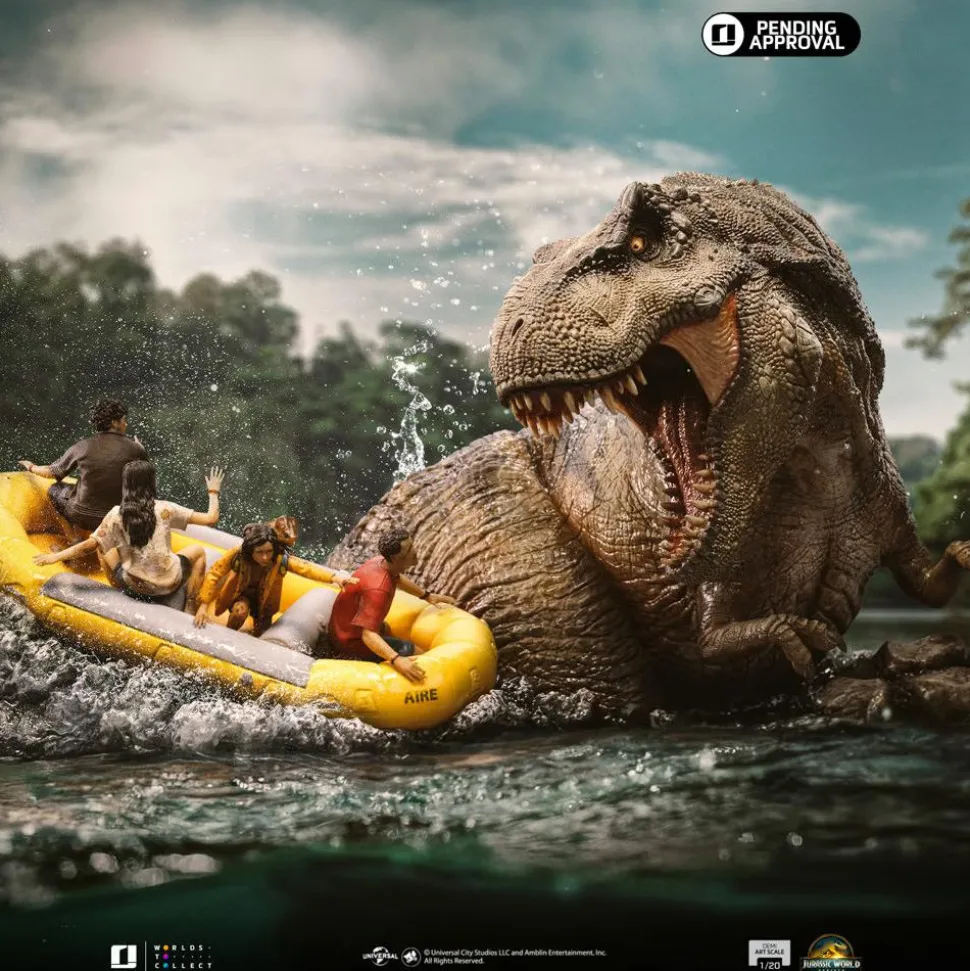Jurassic World: Rebirth (2025) - T-Rex River Attack 1/20th Scale Diorama Statue