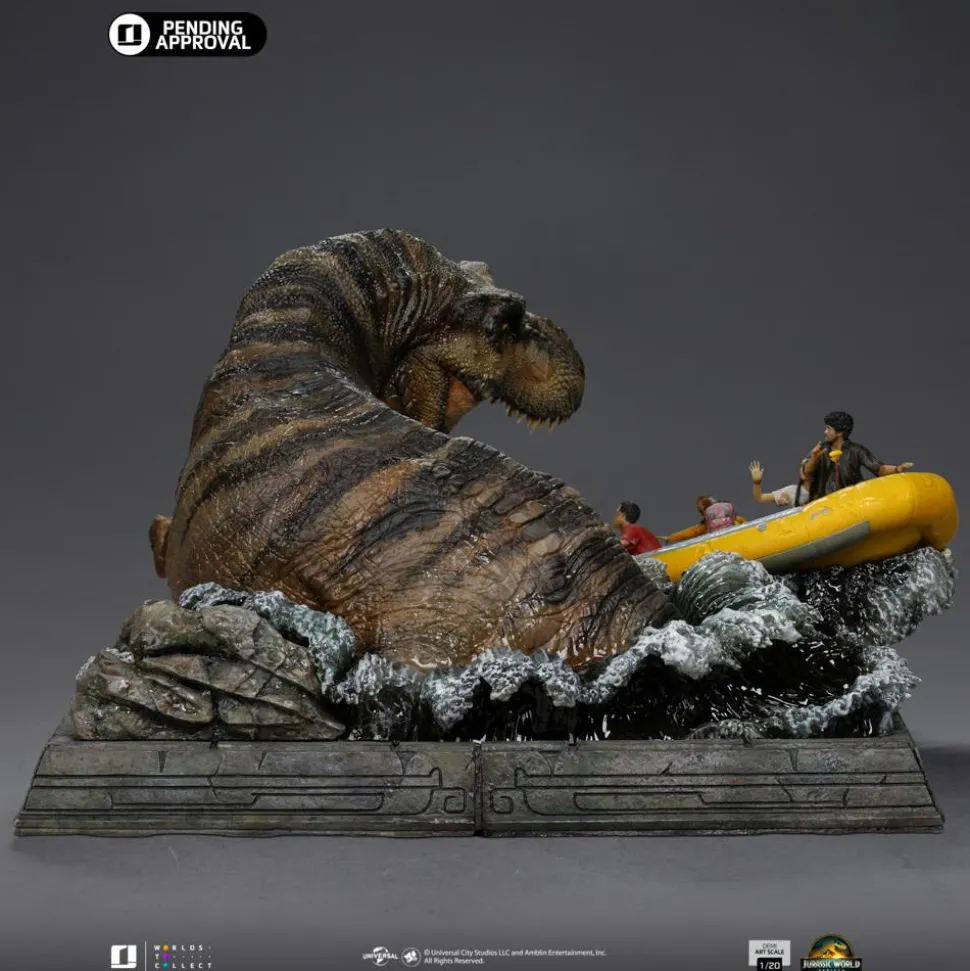 Jurassic World: Rebirth (2025) - T-Rex River Attack 1/20th Scale Diorama Statue