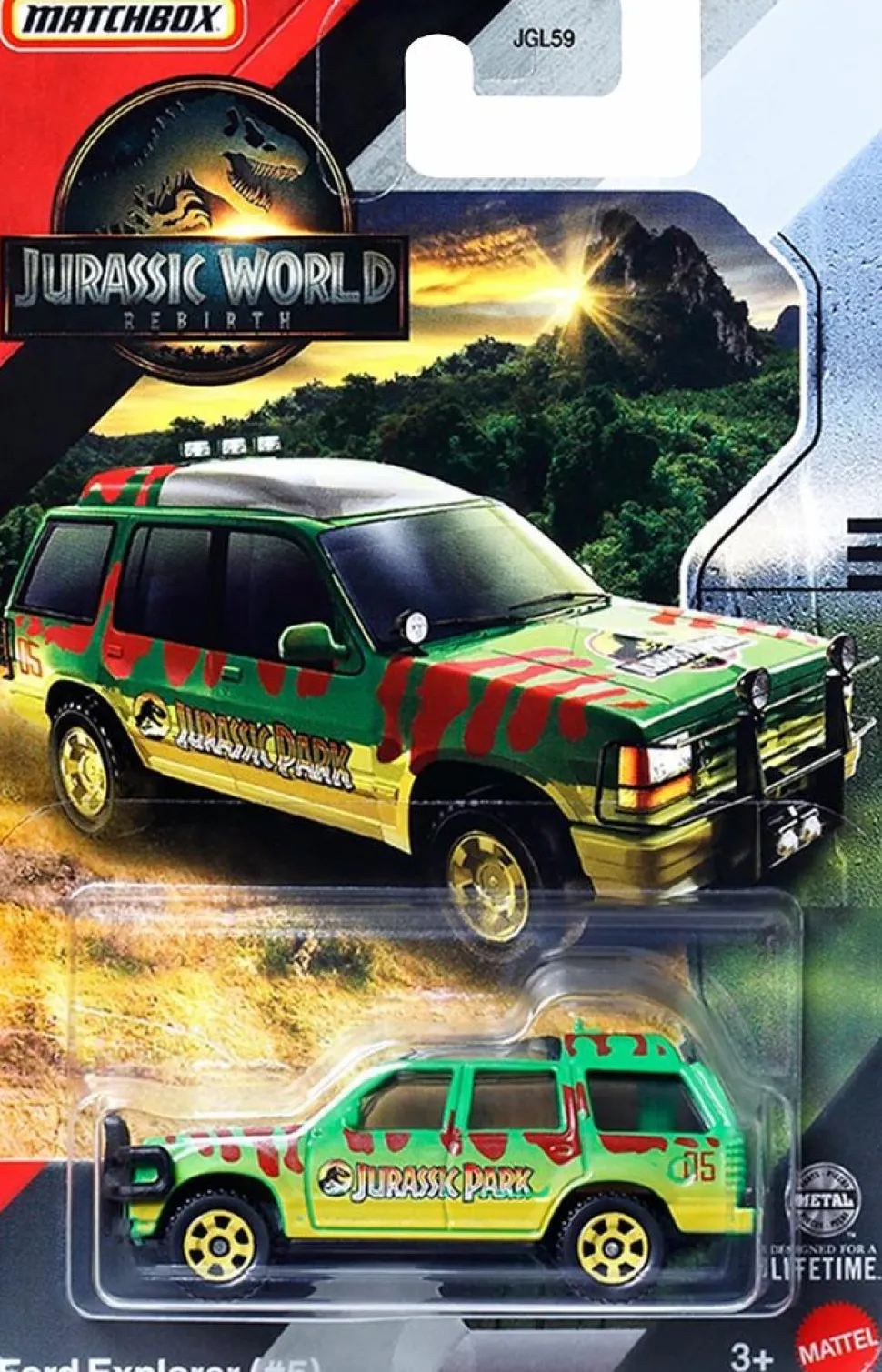 Jurassic World: Rebirth (2025) - Ford Explorer (#5) Matchbox 1/64th Scale Die-Cast Vehicle Replica