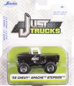 Just Trucks - Brown 1958 Apache Stepside 1/64th Scale Die-Cast Vehicle Replica (Wave 21)