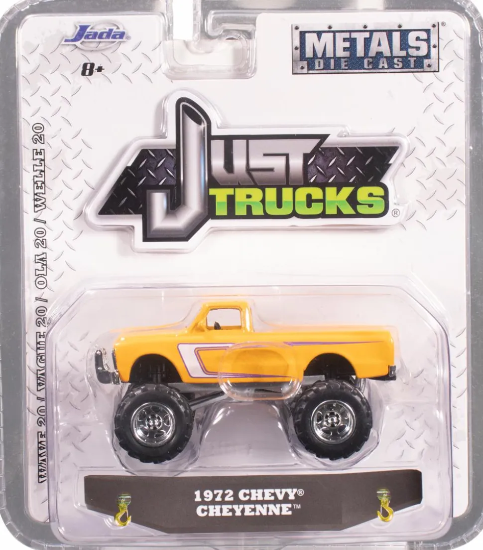 Just Trucks - Yellow 1972 Chevy Cheyenne 1/64th Scale Die-Cast Vehicle Replica (Wave 20)