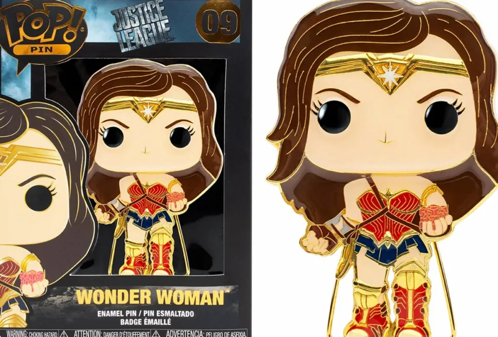 Justice League (2017) - Wonder Woman 4” Pop! Enamel Pin