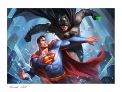 Justice League - Batman vs Superman Premium Art Print by Alex Pascenko & Ian MacDonald