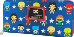Justice League - Chibi 8” Faux Leather Zip-Around Wallet