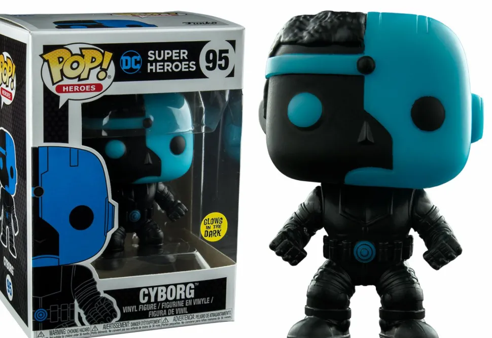 Justice League - Cyborg Silhouette Glow in the Dark Pop! Vinyl Figure