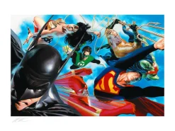 Justice League - JLA Liberty and Justice: Liberate Fine Art Print by Alex Ross