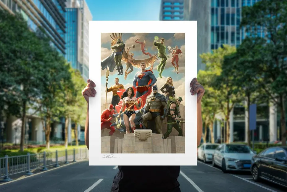Justice League - The Justice League: Classic Variant Fine Art Print by Paolo Rivera