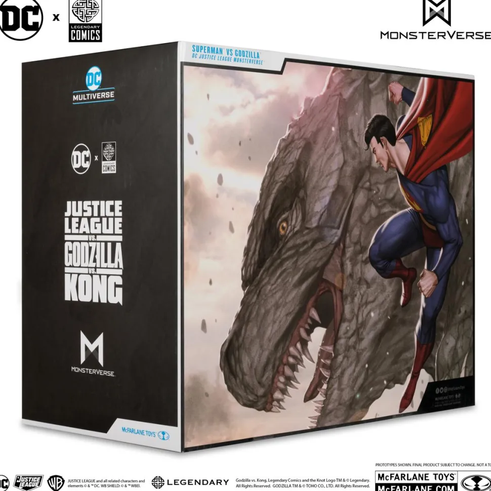 Justice League vs. Godzilla vs. Kong - Superman vs. Godzilla DC Multiverse 7" Scale Action Figure 2-Pack