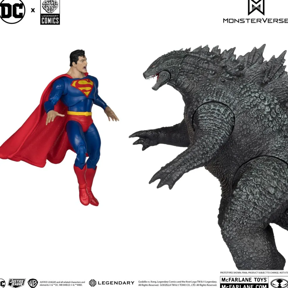 Justice League vs. Godzilla vs. Kong - Superman vs. Godzilla DC Multiverse 7" Scale Action Figure 2-Pack