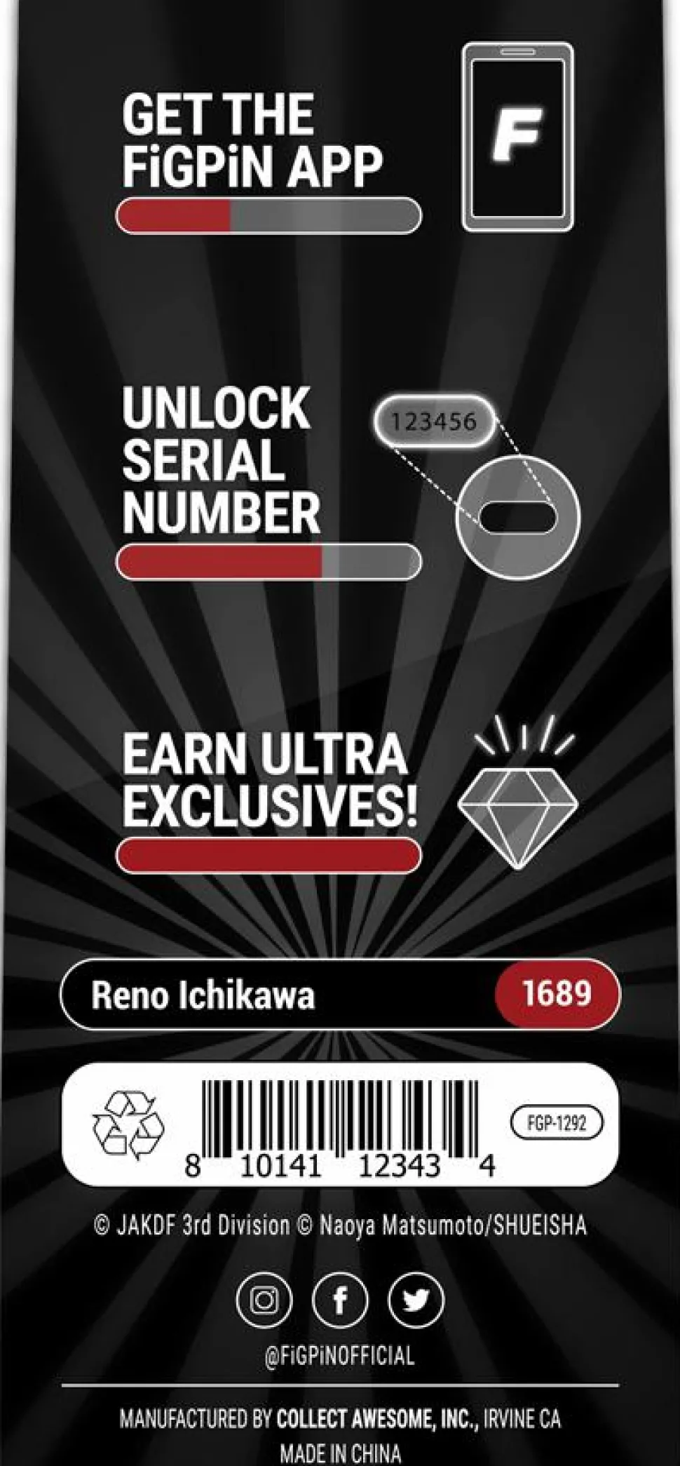 Kaiju No. 8 - Reno Ichikawa FiGPiN Enamel Pin