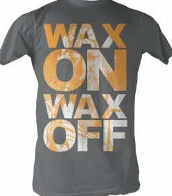 Karate Kid - Wax On Wax Off Charcoal Male T-Shirt