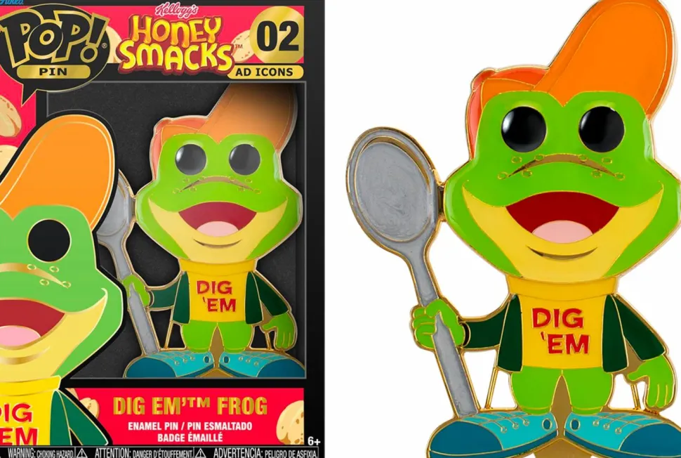 Kellogg’s - Toucan Sam, Dig ‘Em Frog & Tony the Tiger 4” Pop! Enamel Pin Bundle (Set of 3)