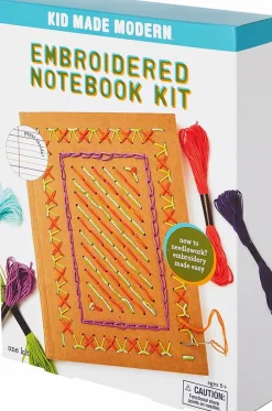 Kid Made Modern - Embroidered Notebook Kit