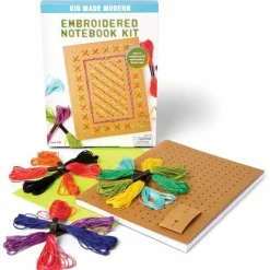 Kid Made Modern - Embroidered Notebook Kit