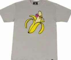 Kidrobot - T-Shirt Banana Peel Pewtr Male