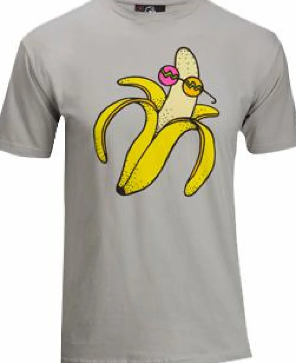 Kidrobot - T-Shirt Banana Peel Pewtr Male